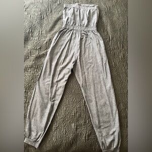 American Apparel grey halter onesie with pockets. Size Medium